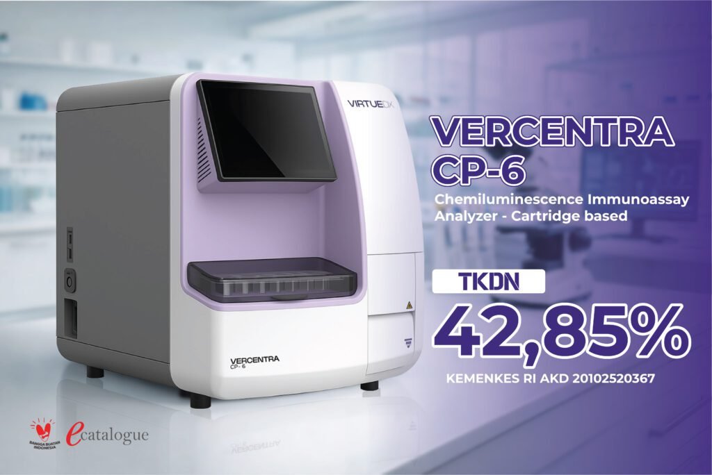 Vercentra CP-6 CLIA Analyzer Cartridge-based Lokal dengan TKDN tinggi
